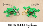3D Printed Articulated Frog Keychain Fidget Toy