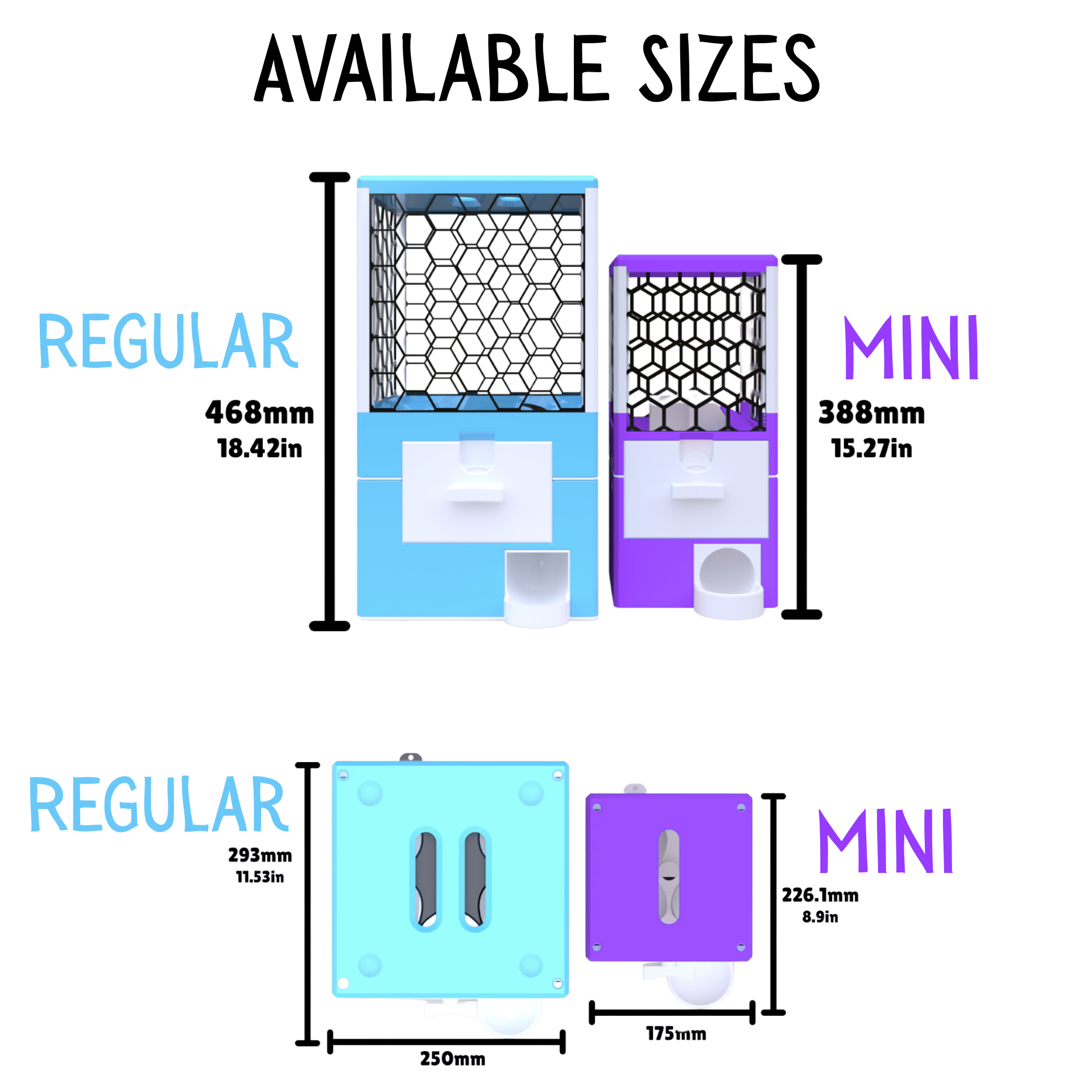 3D Printed Mini Size Capsule Dispenser GachaPop Machine