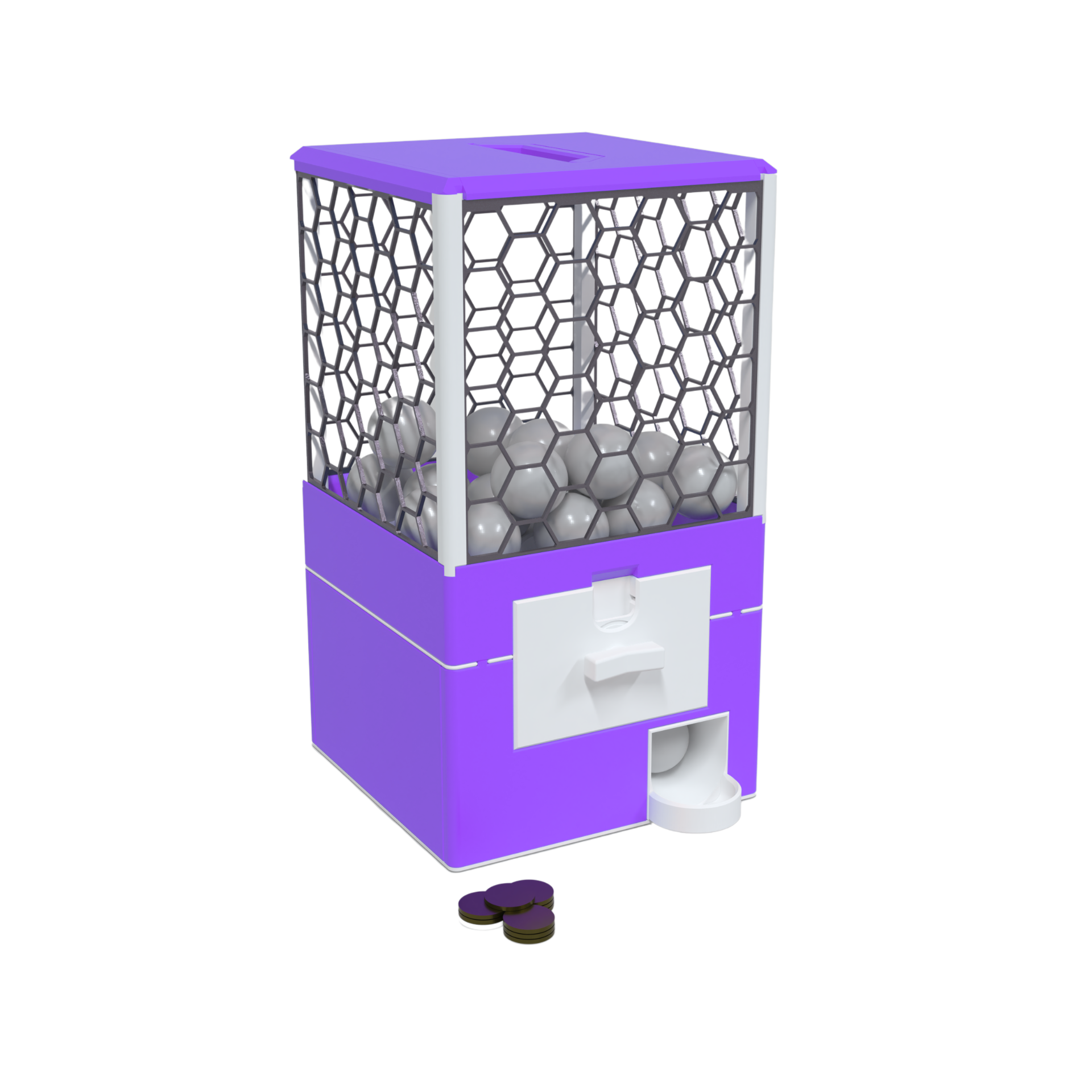 3D Printed Regular Size Capsule Dispenser GachaPop Machine