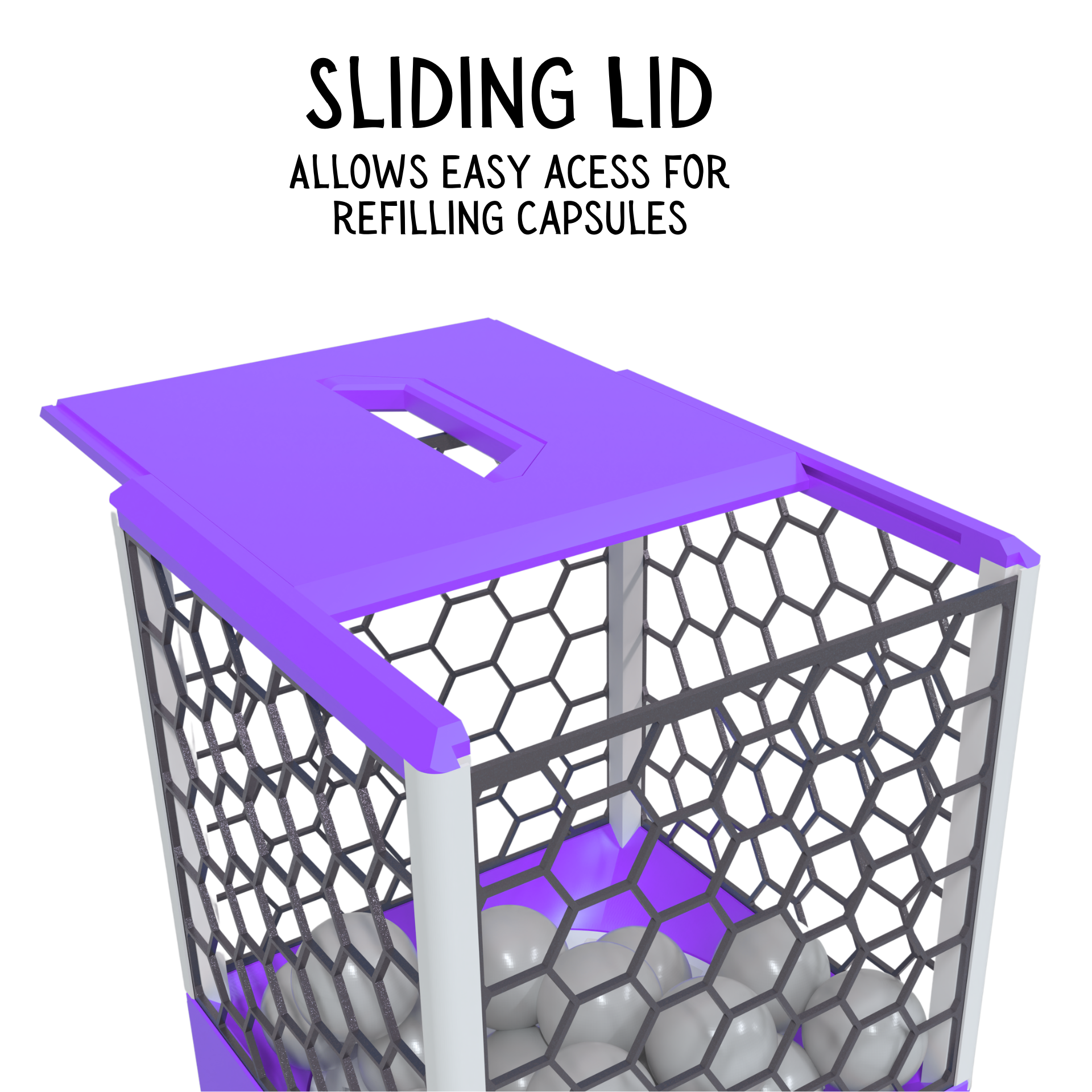 3D Printed Mini Size Capsule Dispenser GachaPop Machine