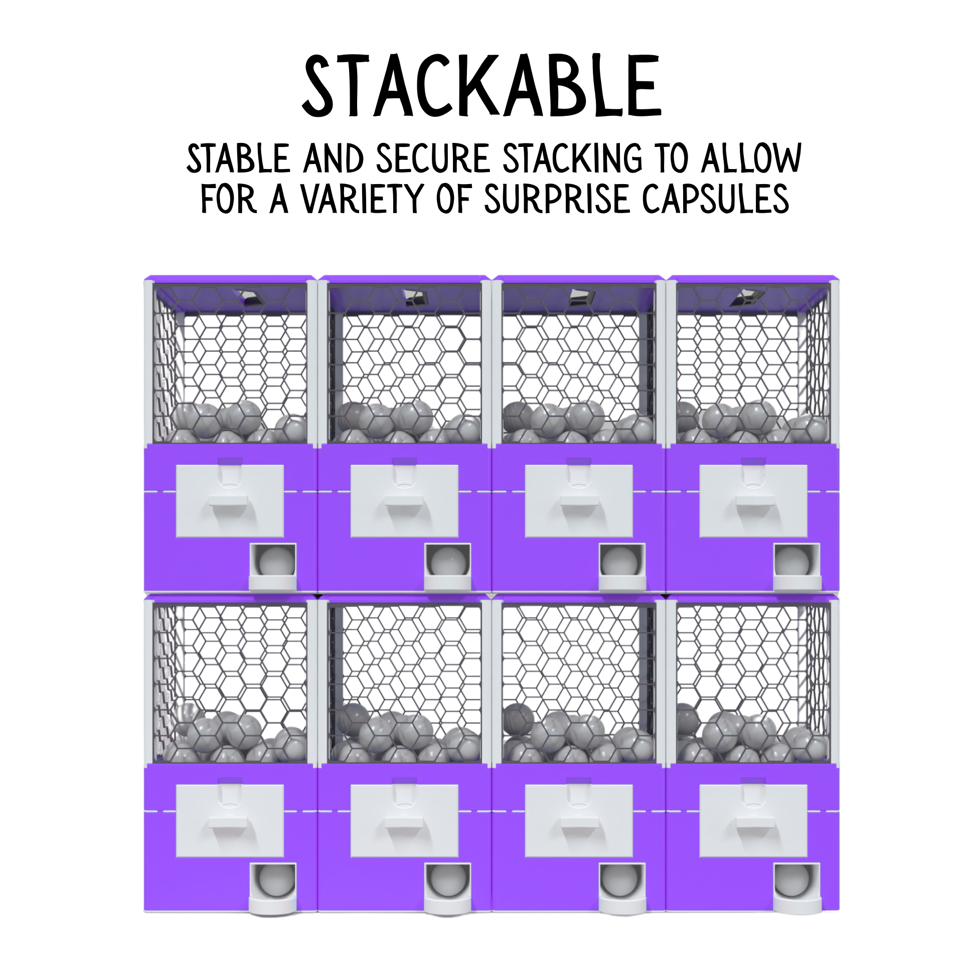 3D Printed Mini Size Capsule Dispenser GachaPop Machine