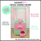 3D Printed Mini Size Capsule Dispenser GachaPop Machine