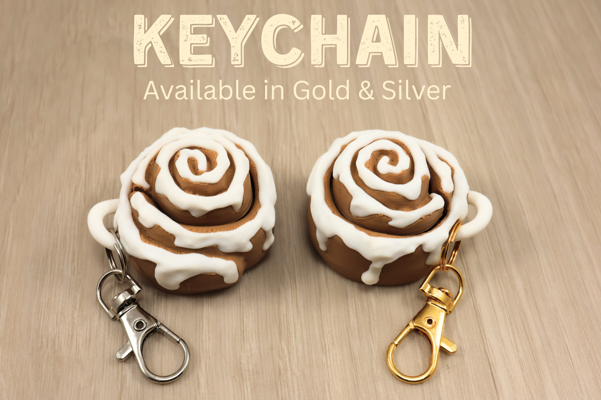 3D Printed Cinnamon Roll Clicker Fidget Toy