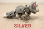 Articulated 3D printed Flexi Cat - Fidget Cat Lover gift Keychain