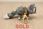 Articulated 3D printed Flexi Cat - Fidget Cat Lover gift Keychain