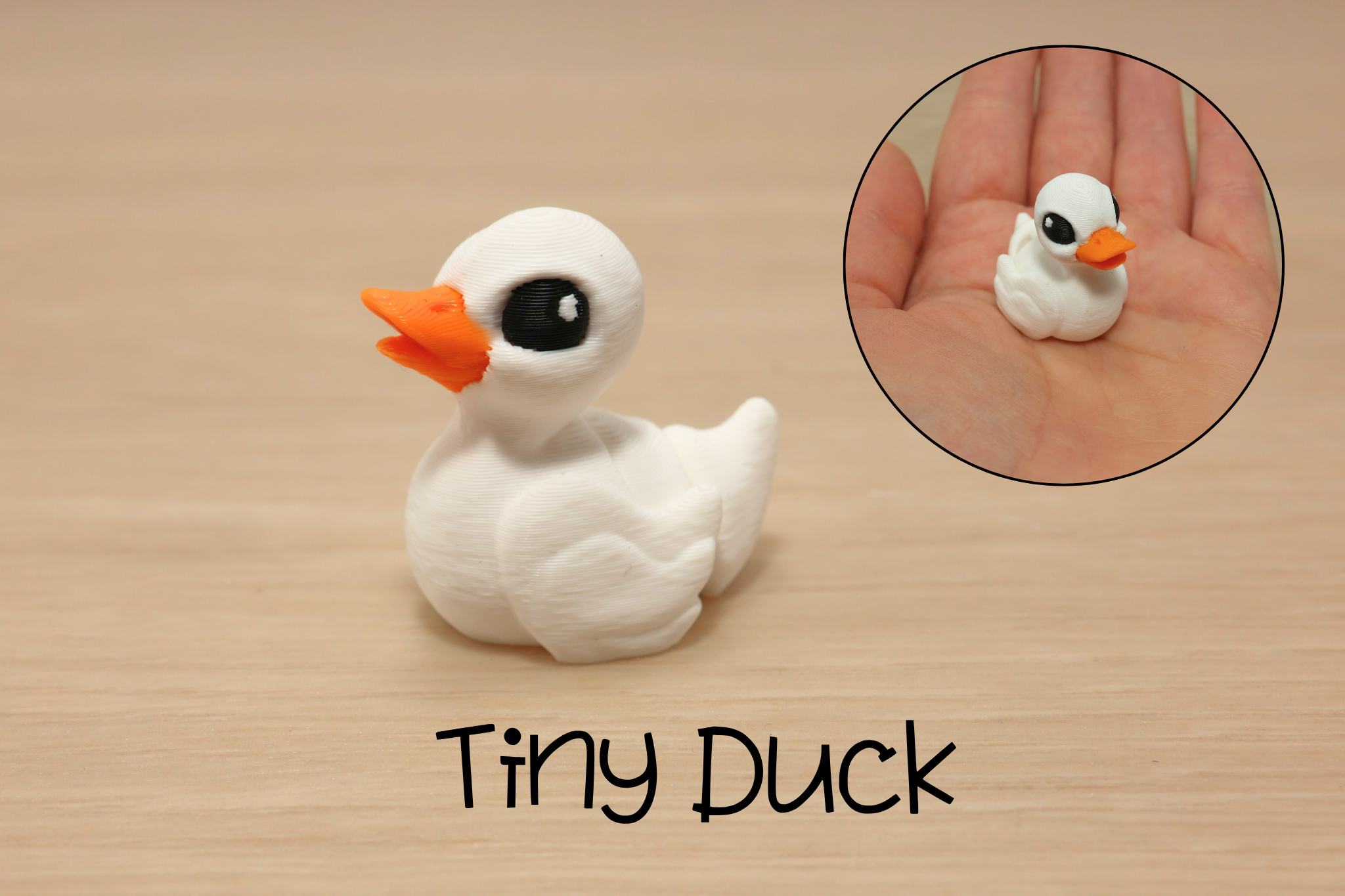 3D Printed Articulated Tiny Duck Fidget Toy