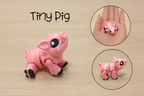 3D Printed Articulated Tiny Pig Fidget Toy