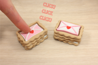 3D Printed Love Letter for Valentine's Day Cookie Clicker - Fidget Sensory Toy