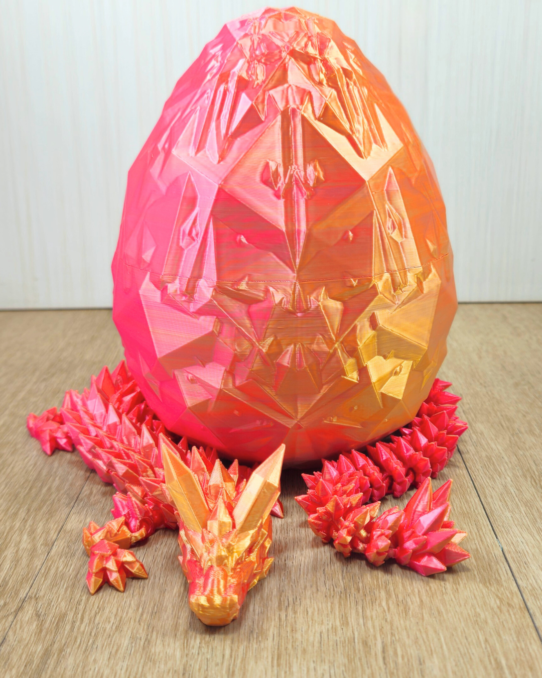 Crystal Dragon Articulated Fidget Toy - 3D Printed Flexi Gemstone Desk Pet - Sensory Stress Relief Fantasy Gift