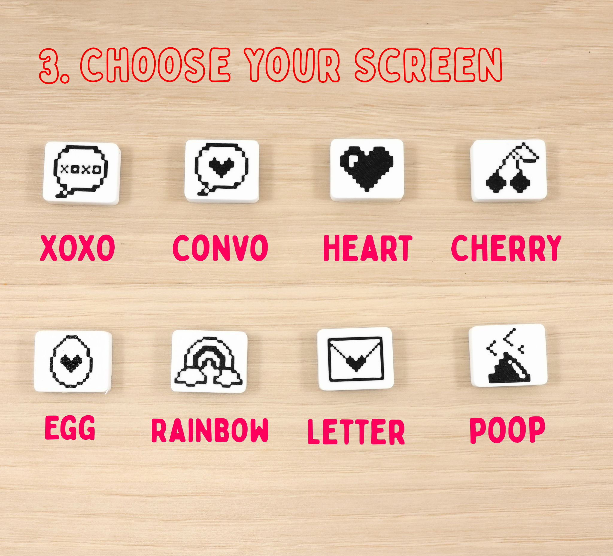 3D Printed Valentine's Day V-Pet Fidget Toy