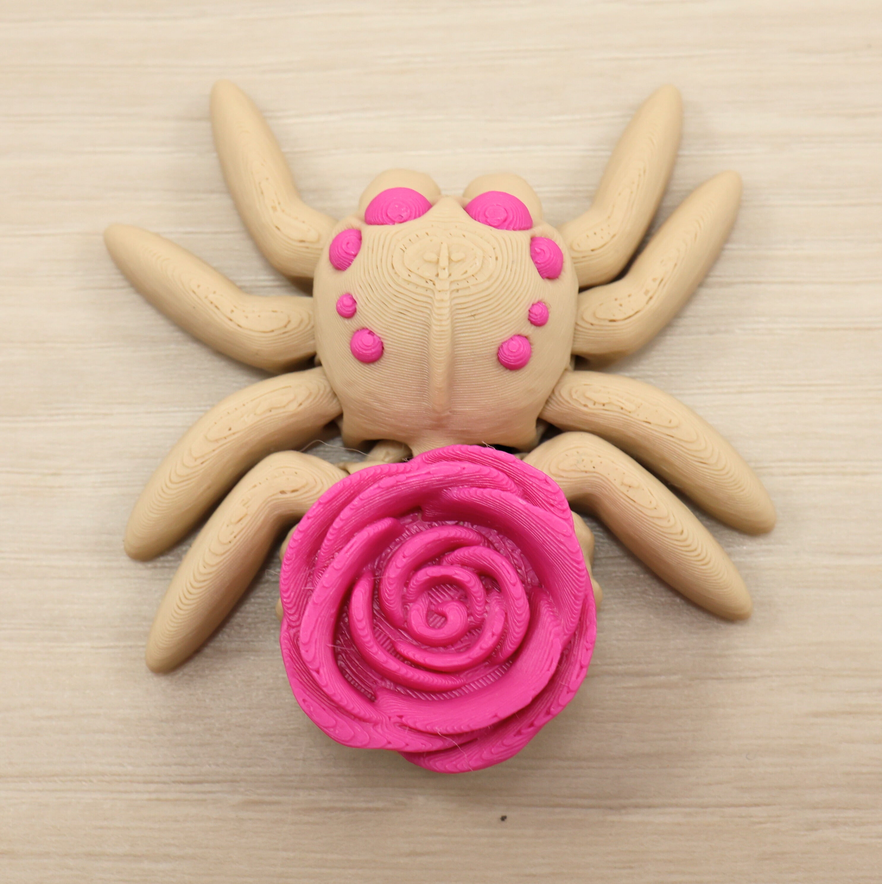 Articulated 3D Printed Rose Spider Fidget Sensory Toy