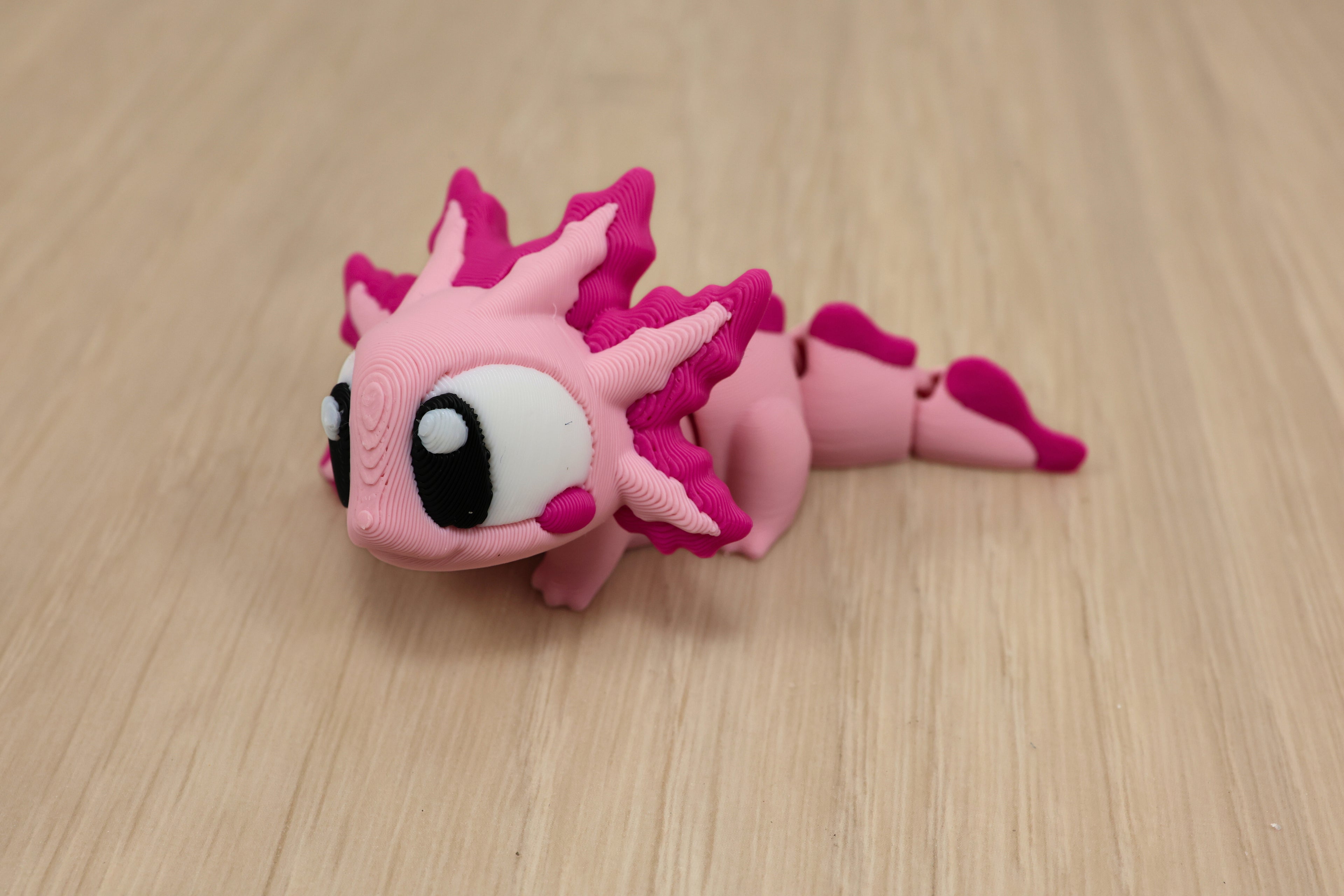 3D Printed Articulated Flexi Axolotl - Sensory Fidget Toy
