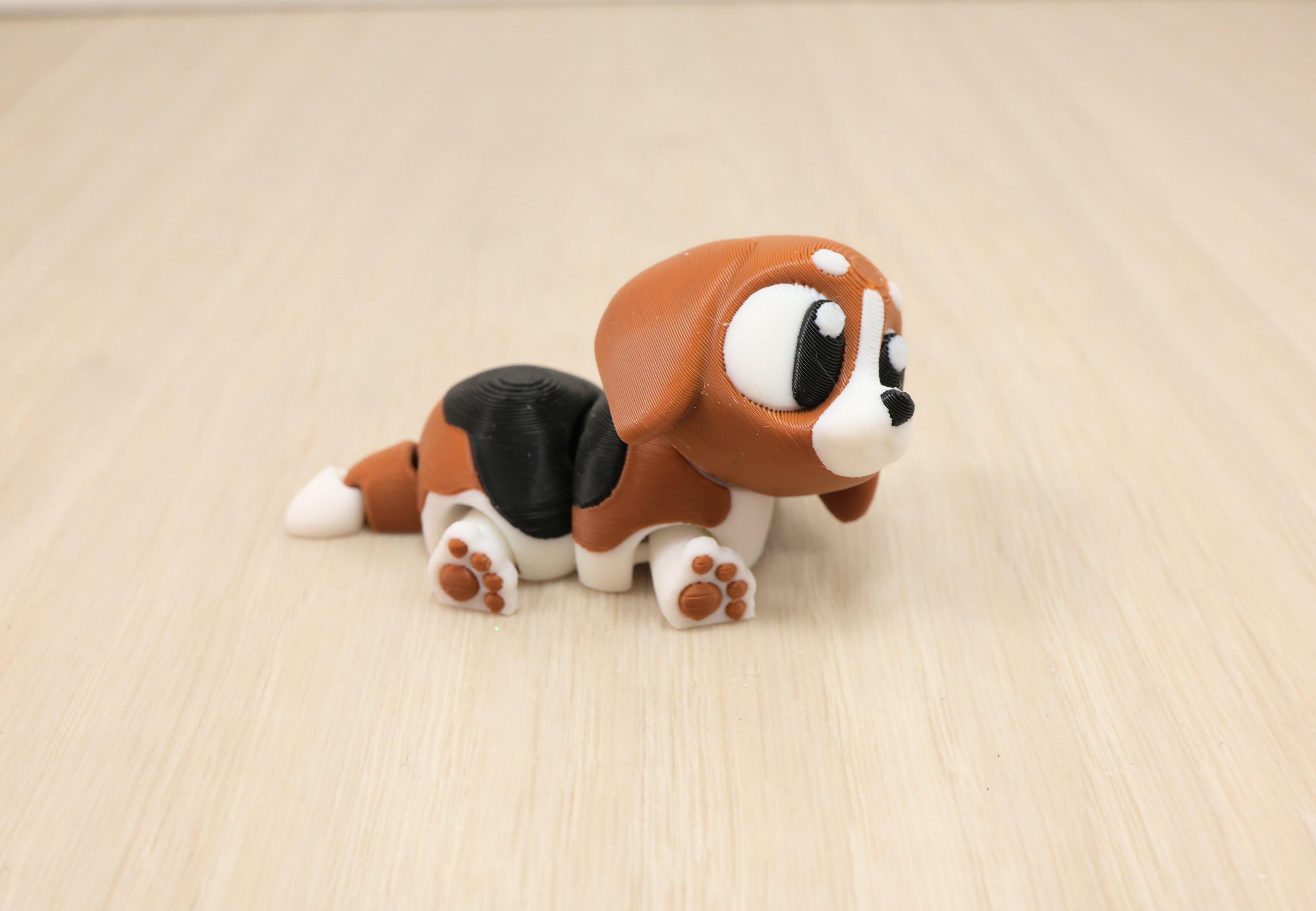 Articulated Beagle Fidget Toy Flexible Sensory Dog Desk Pet