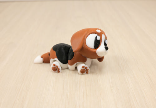 3D Articulated Beagle Fidget Toy