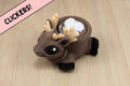 3D Printed Reindeer Hot Cocoa Fidget Clicker - Festive Marshmallow Button Toy