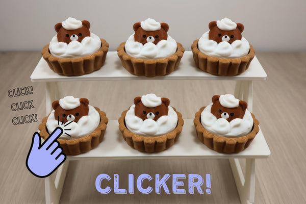 Bear Dessert 3D Printed Fidget Clicker
