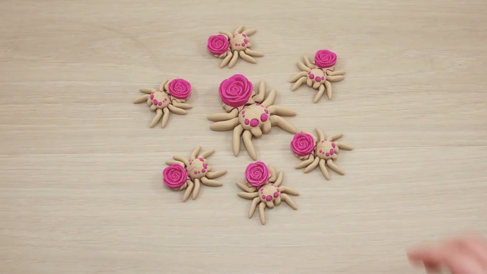 Articulated 3D Printed Rose Spider Fidget Sensory Toy
