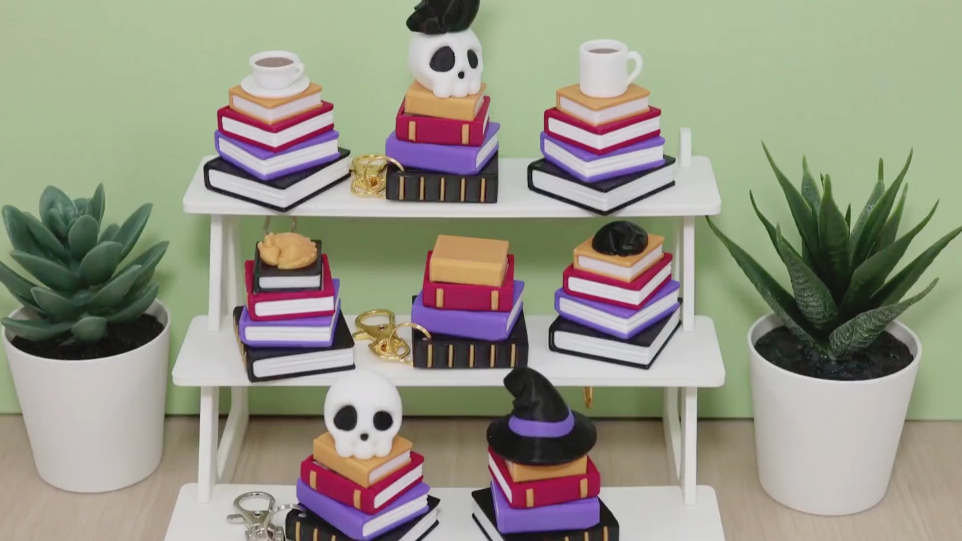 3D Printed Book Stack Clicker Fidget Toy