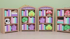 3D Printed Large Bookshelf 6 Clickers Fidget Toy