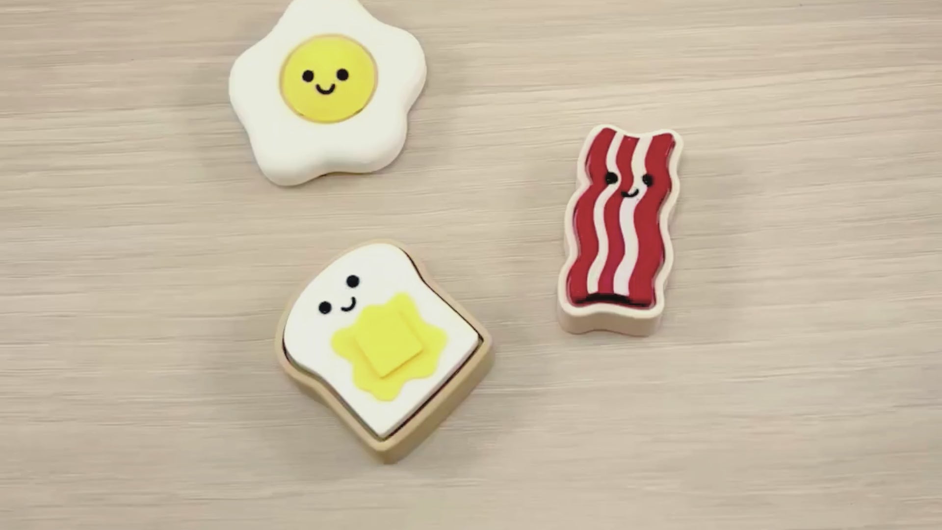 3D Printed Breakfast Clicker Fidget Toys
