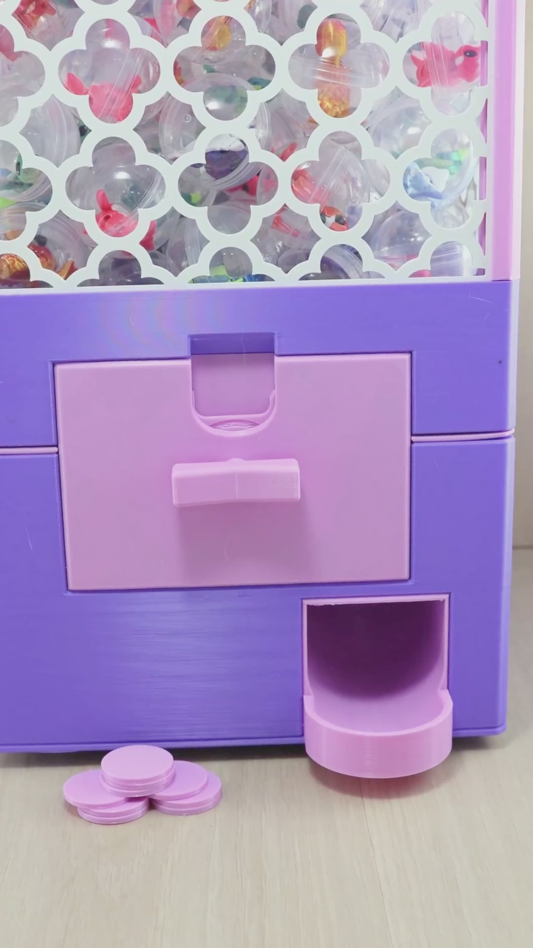 3D Printed Regular Size Capsule Dispenser GachaPop Machine
